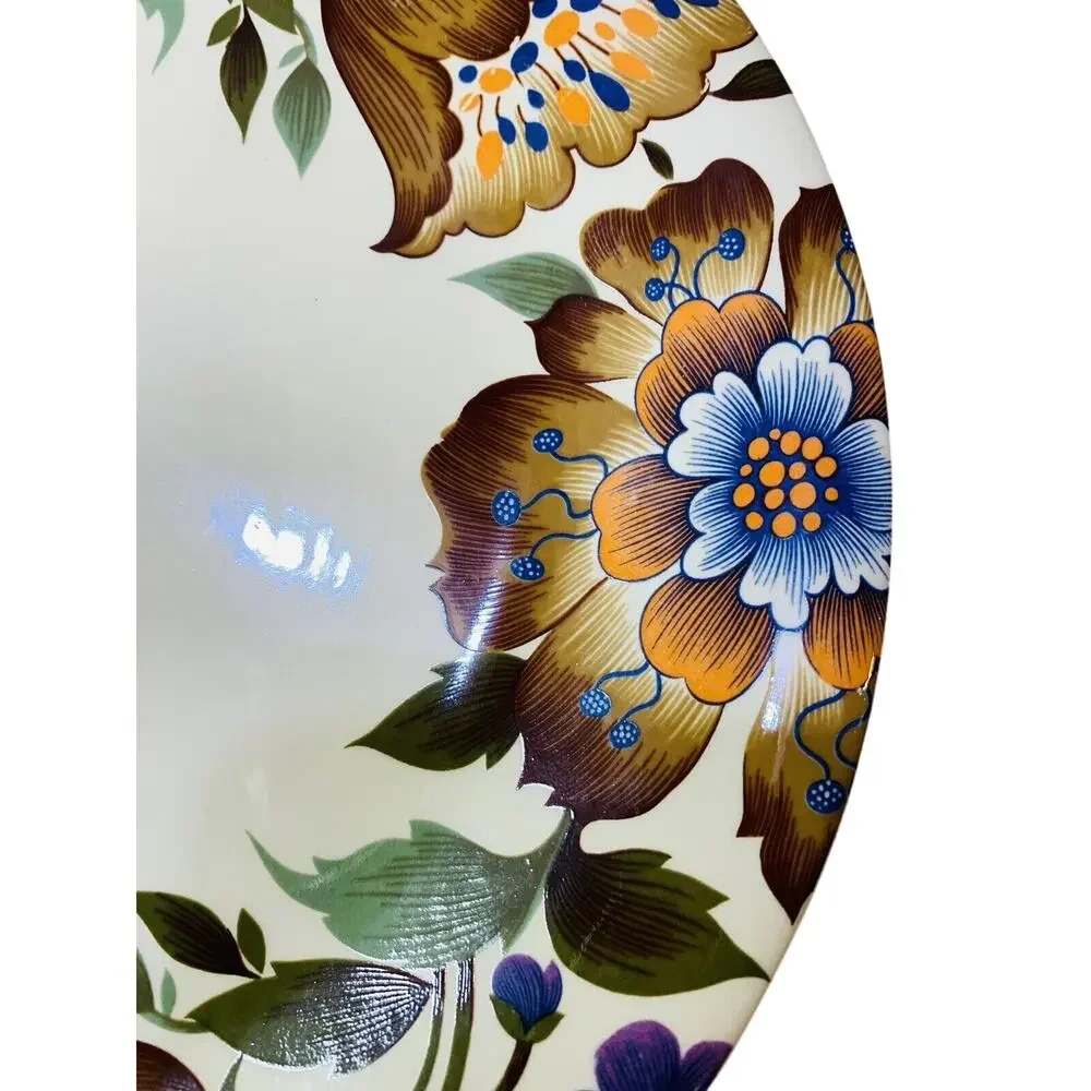 Floral Ceramic Dinner Plate 9.5